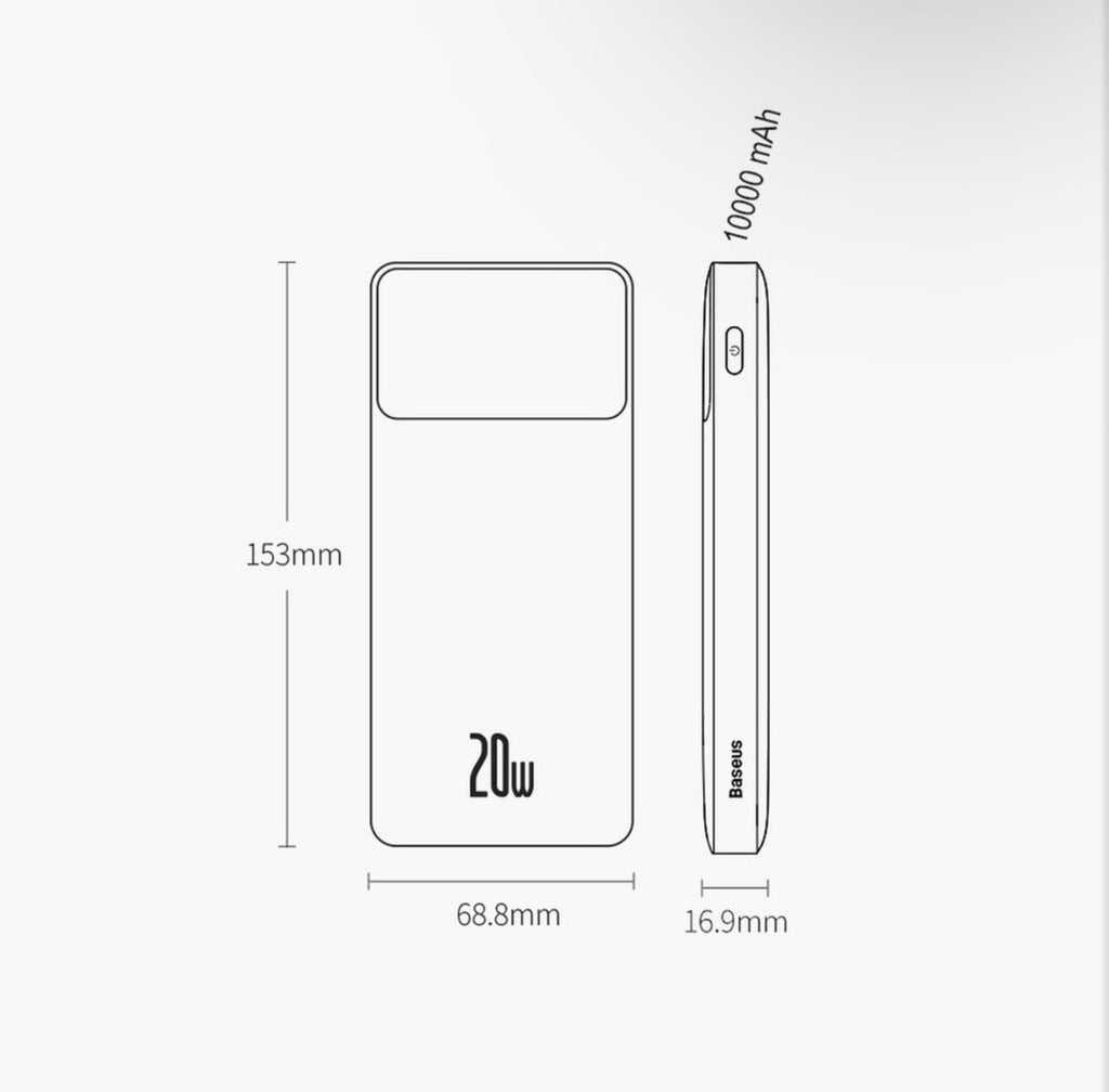 Baseus Fast Charging Power Bank 10000mAh 20W