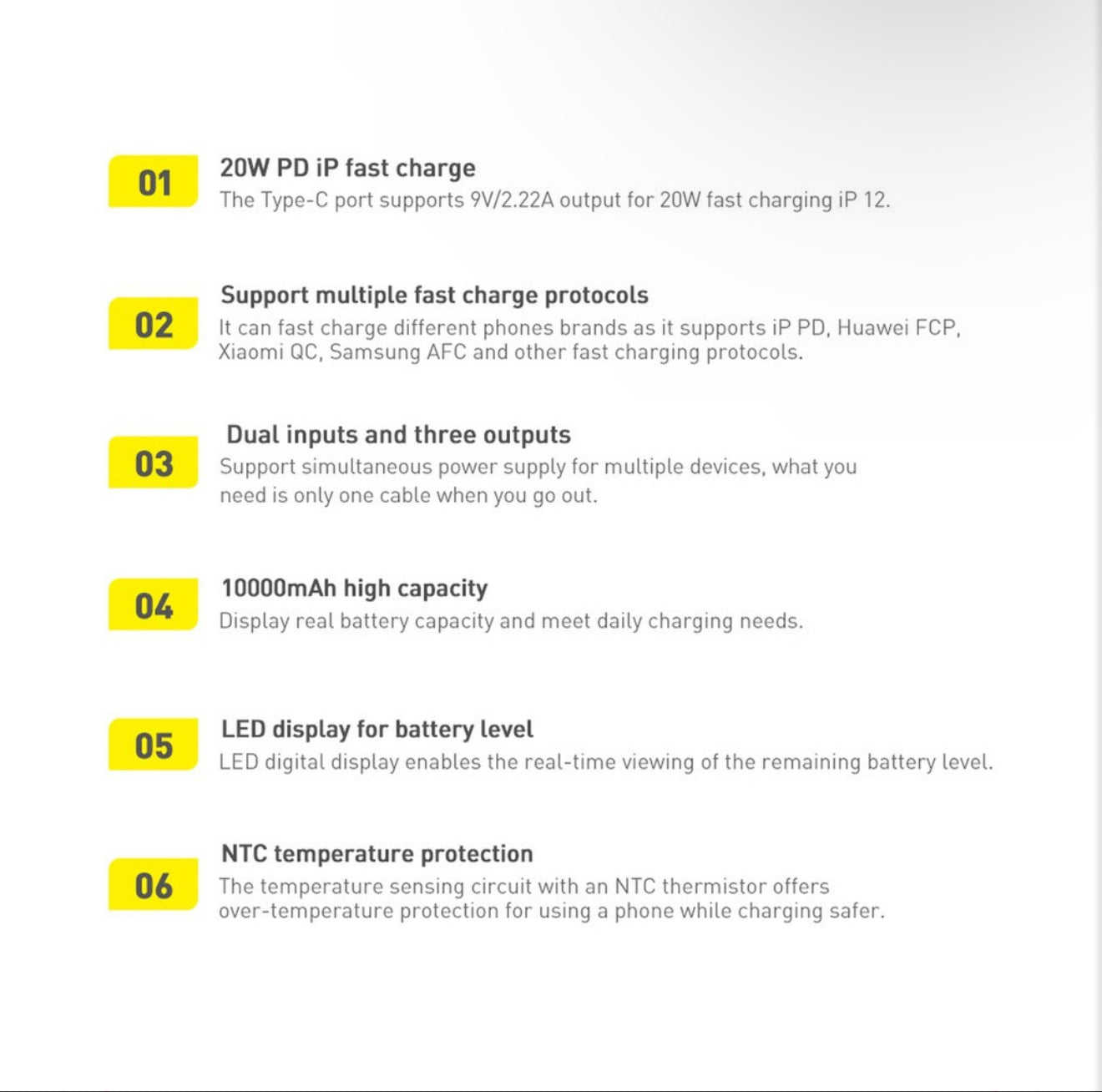 Baseus Fast Charging Power Bank 10000mAh 20W