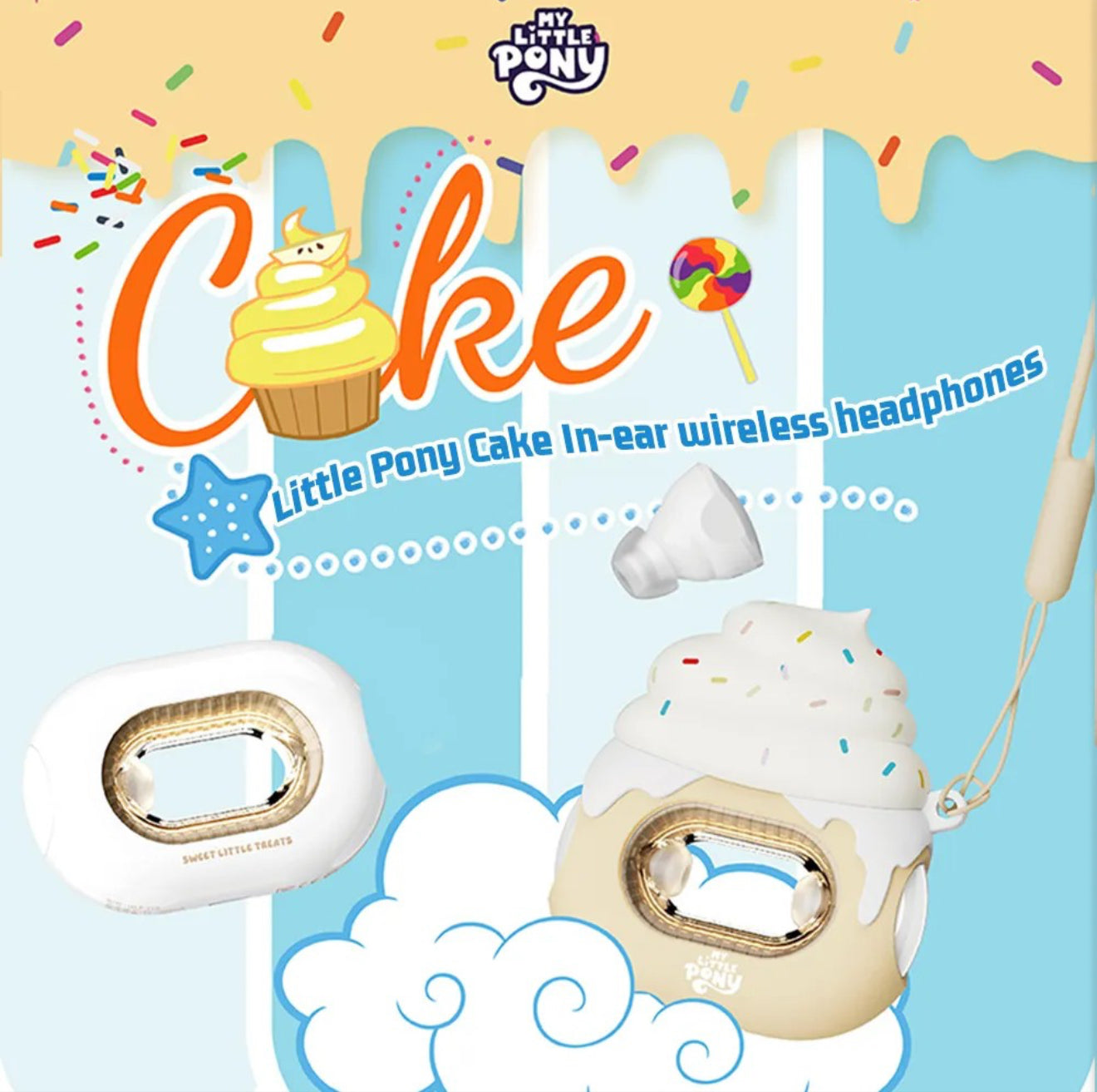 My Little Pony Cream Cake In-Ear BT Headphones MLP-T05